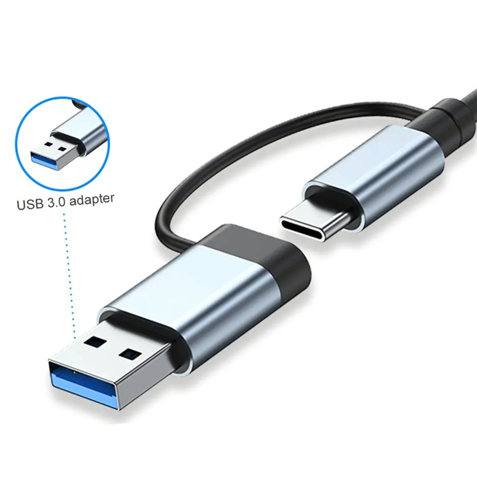 7 in 1 USB/Type-C TO USB A+USB C-USB 2.0/3.0 Çevirici
